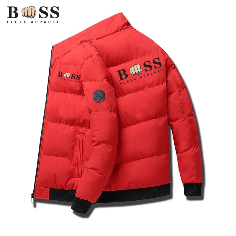 2024 New Tiger Head Coat  Men's Fashion Autumn/Winter Jacket Men's Collar Parker Men's Jacket Zipper Filled Men's Jacket