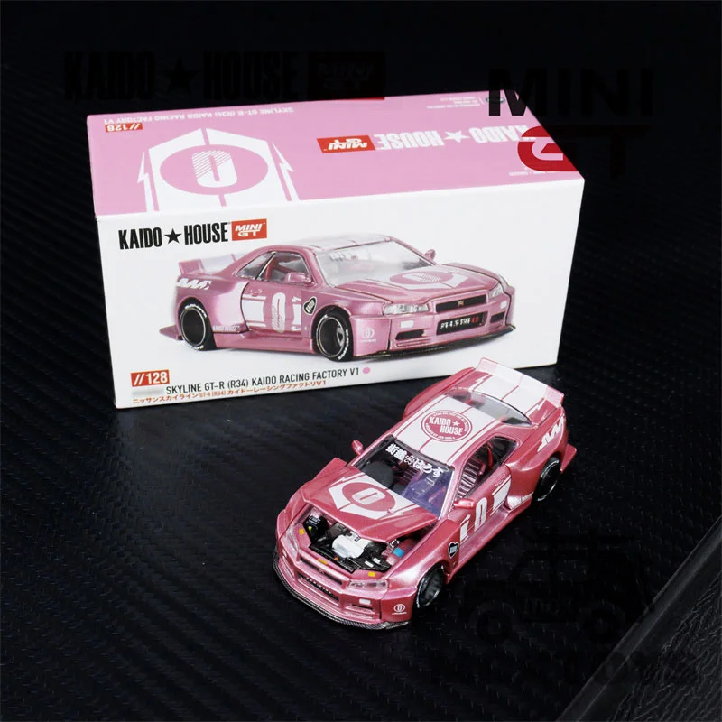 

Kaido House x MINI GT 1:64 Skyline GT-R (R34) KAIDO RACING FACTORY V1 литая модель автомобиля