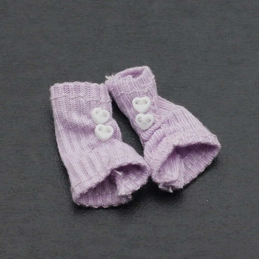 New Multi Colors OB11 Socks Yarn Knitted Mini Pile Up BJD Socks Lolita Style Stacking Socks Pile Socks Sailor Uniform