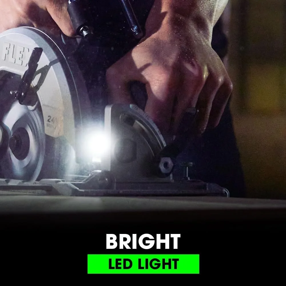 أداة منشار دائري FLEX 24V بدون فرش مقاس 7-1/4 بوصة فقط، البطارية والشاحن غير متضمن - FX2141-Z