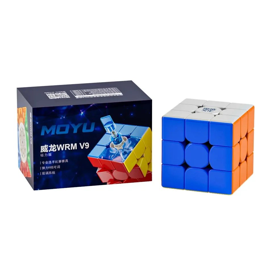 Moyu 3x3 cubo wrm v9 3x3x3 cubo mágico magnético corrida carro-chefe bola eixo magnético dupla posicionamento competição