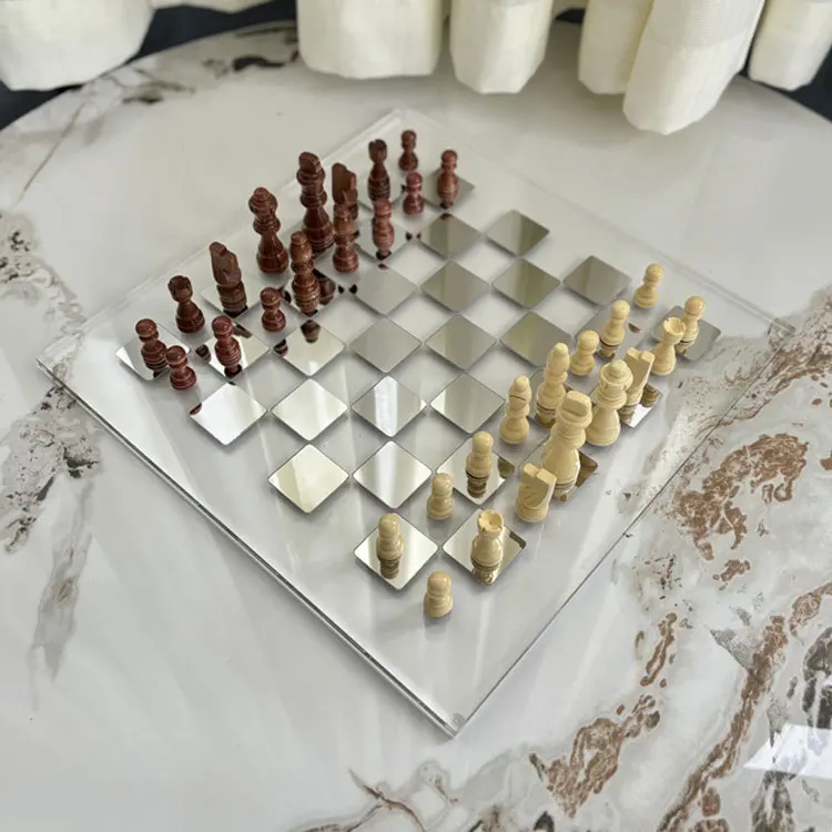 High-end chess children's students adult chessboard chess model room study handicraft ornament