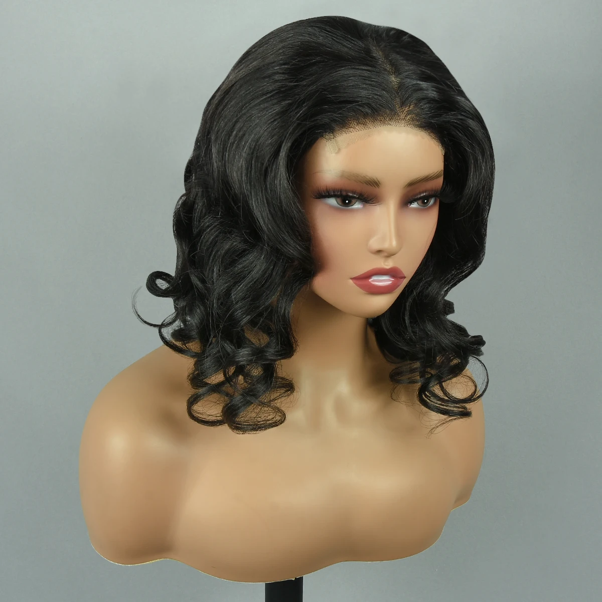 Miss Rola Body Wave 4X4 BOB Wigs Lace Closure Human Hair Wigs Remy 4x4 Lace Closure BOB Wigs For Woman Pre Plucked 8-14 Inch