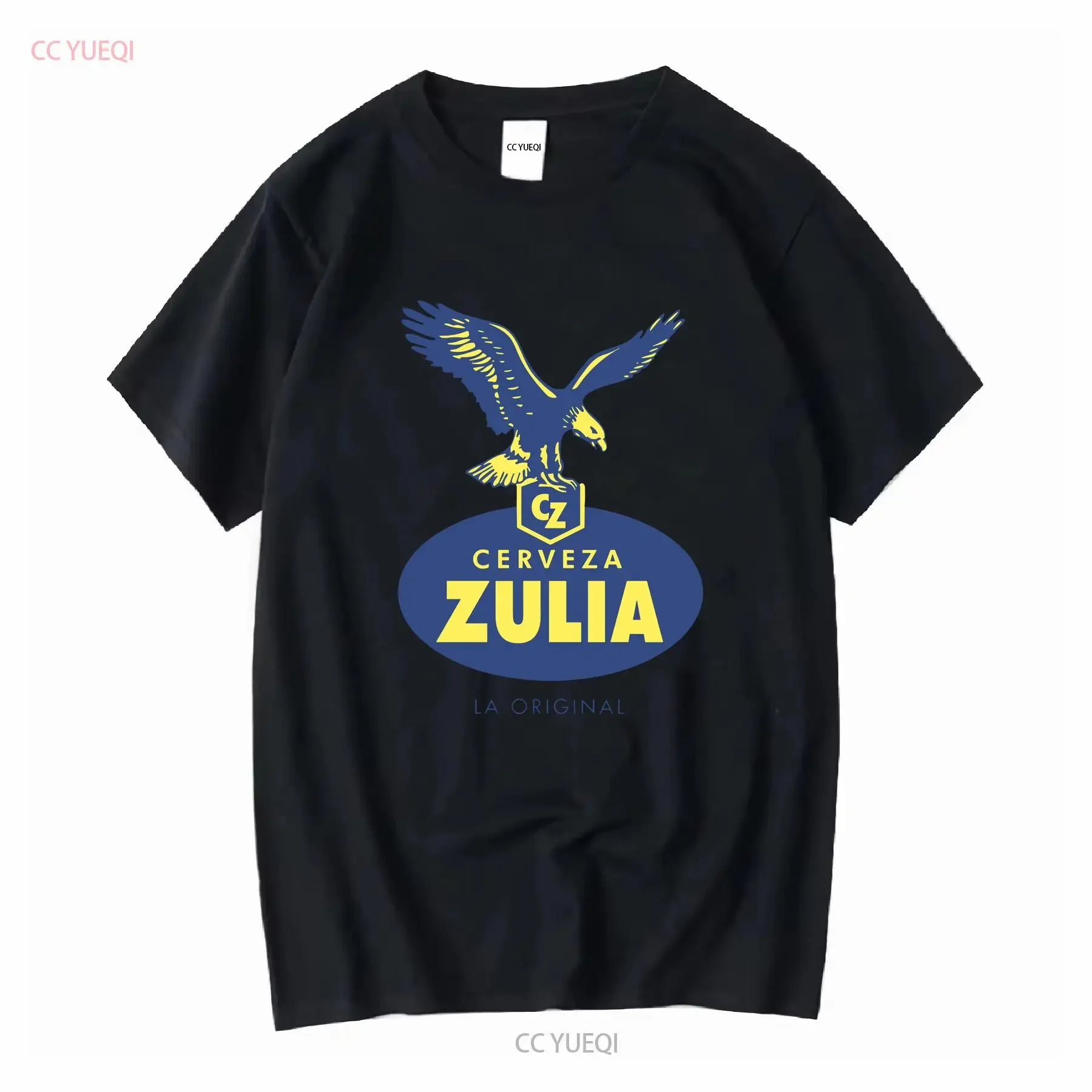 تي شيرت Cerveza Zulia بشعار La الأصلي Beer Hecho en فنزويلا Maracaibo Bien Fria بأكمام طويلة أو قصيرة عتيقة مغسولة أنيقة