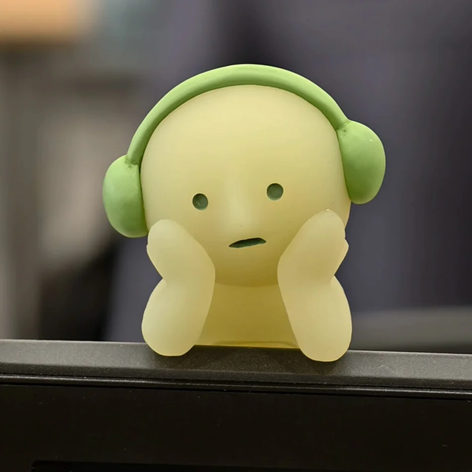 

Glow-in-the-Dark Mini Figures Blind Box Hippers Series Decorative Collection Mystery Friend Gift