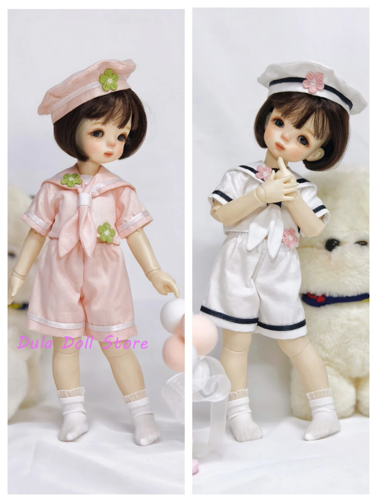 

Dula Doll Clothes Everyday Navy Sailor Suit Set for ob11 1/6 6 points Bjd Doll 12 points Doll