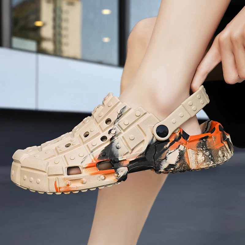 

2025Summer Refreshing Breathable Comfortable High-Quality New Men's Fashion Casual Sandals Gray khaki40-45