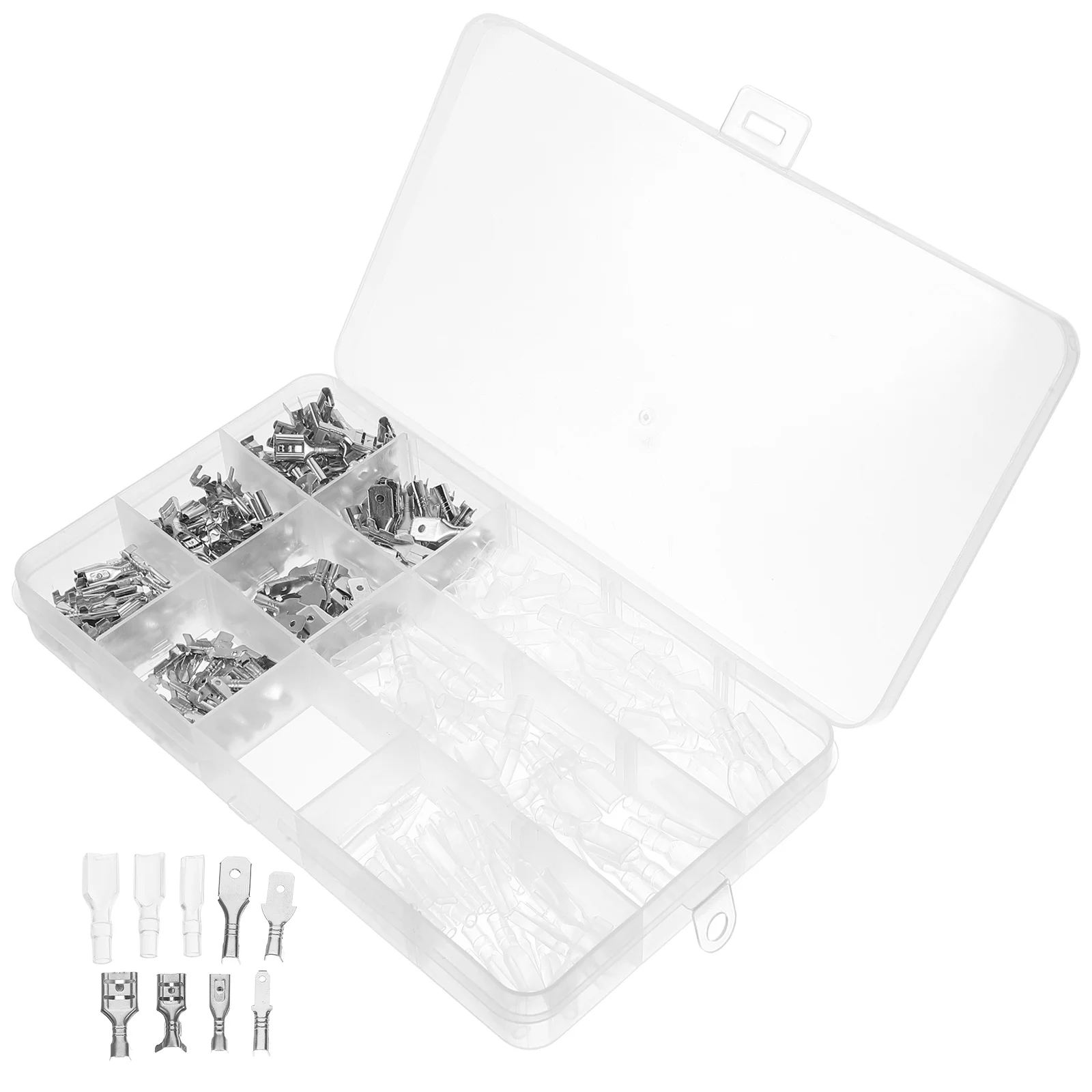 

270pcs Waterproof Spade Connectors Wire Terminals Male Female Electrical Crimp Connector Kit Splashproof Auto Speaker Car Audio