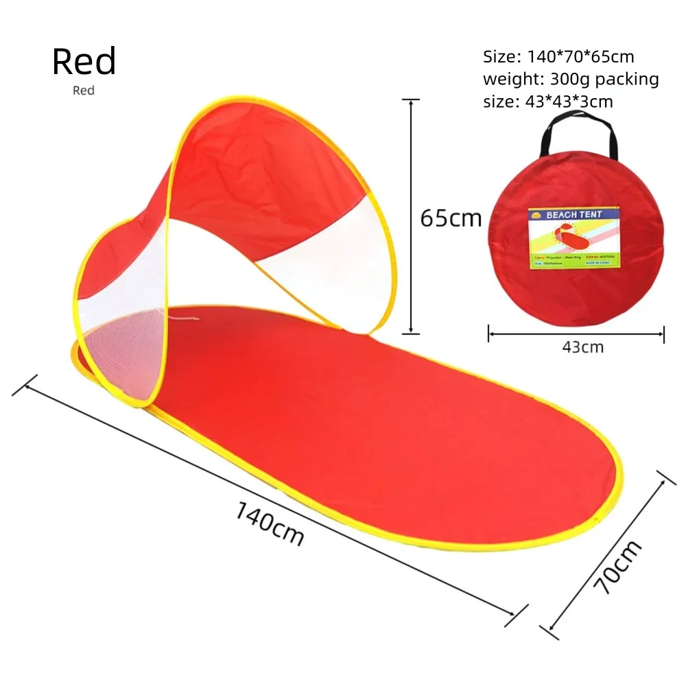 1-2 Person Pop Up Beach Tent Instant No Assembly Quick Open UPF50+ UV Protection Sun Shelter Portable Lightweight Waterproof Out