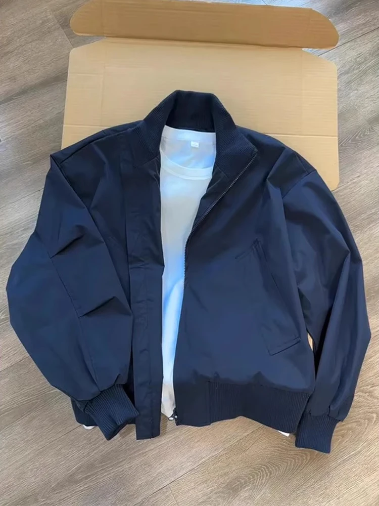 

American Sle Pilot Jaet Men's ort Autumn Winter Outfit Cleanfit ape Couple's Baseball Clothing Loose Fit Casual Sle