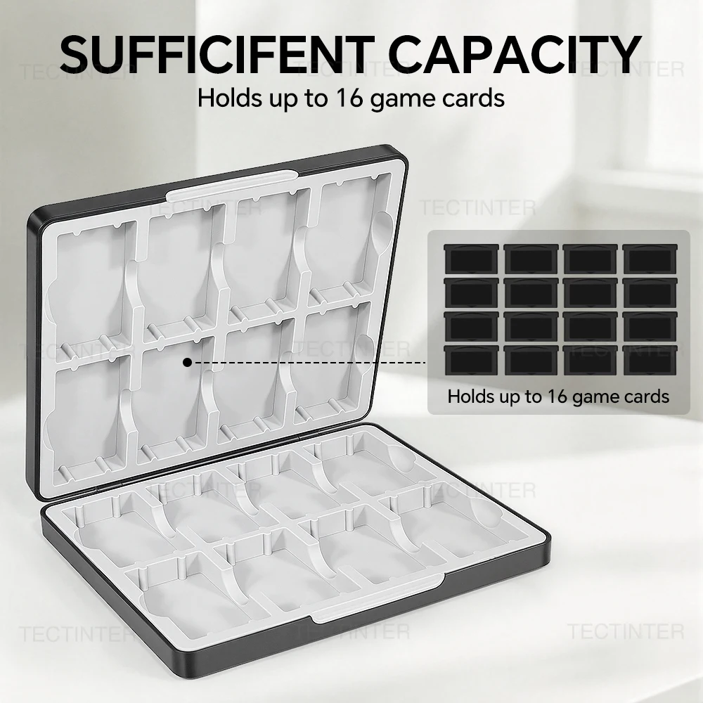 Portable 16 in 1 Game Card Storage Box for GB/GBA/GBC BOY ADVANCE Magnetic Large-Capacity Case Dustproof Box Shell Accessories view 2