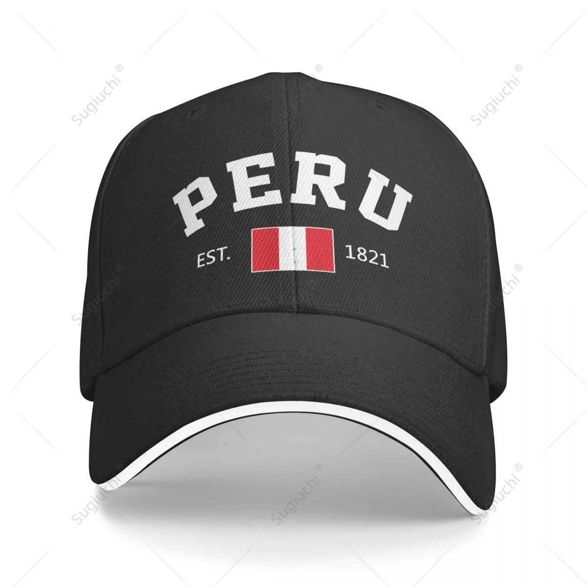 Baseball Cap PERU EST.1821 Independence Day Men Women Unisex Hip Hop Sandwich Caps Snapback Golf Hat Fishing