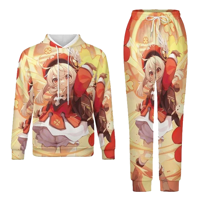 

Популярный игровой костюм Genshin Impact: комплект худи для косплея, мужской, с 3D-принтом, аниме-спортивный костюм, одежда для бега, стиль Харадзюку, мужской и женский комплект из 2 предметов