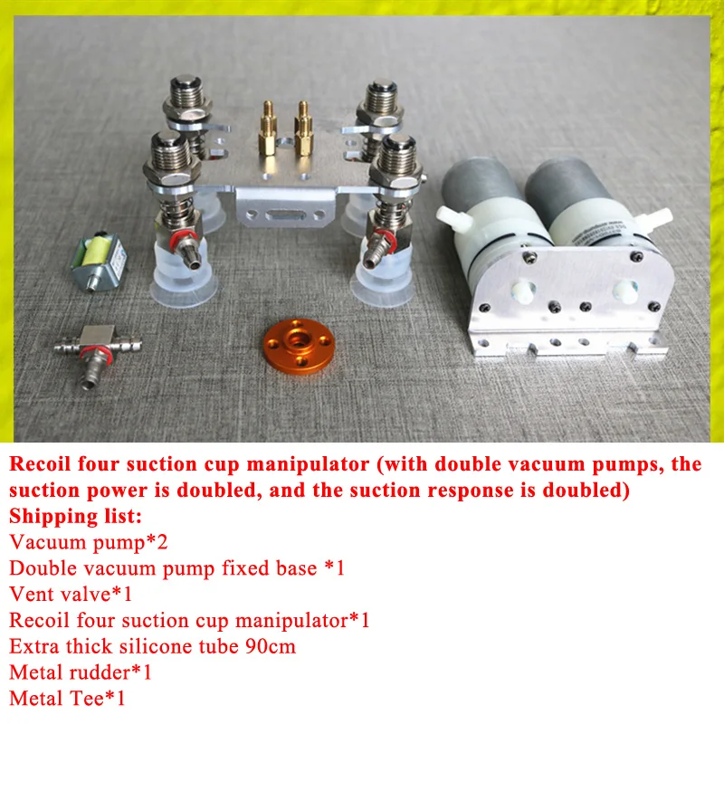 Großer Manipulator Saugnapf Roboterarm Vakuumpumpe Saugnapf Roboterklaue Handgreifer DIY Kit Luftpumpe für Arduino Robot Kit – Detail 5