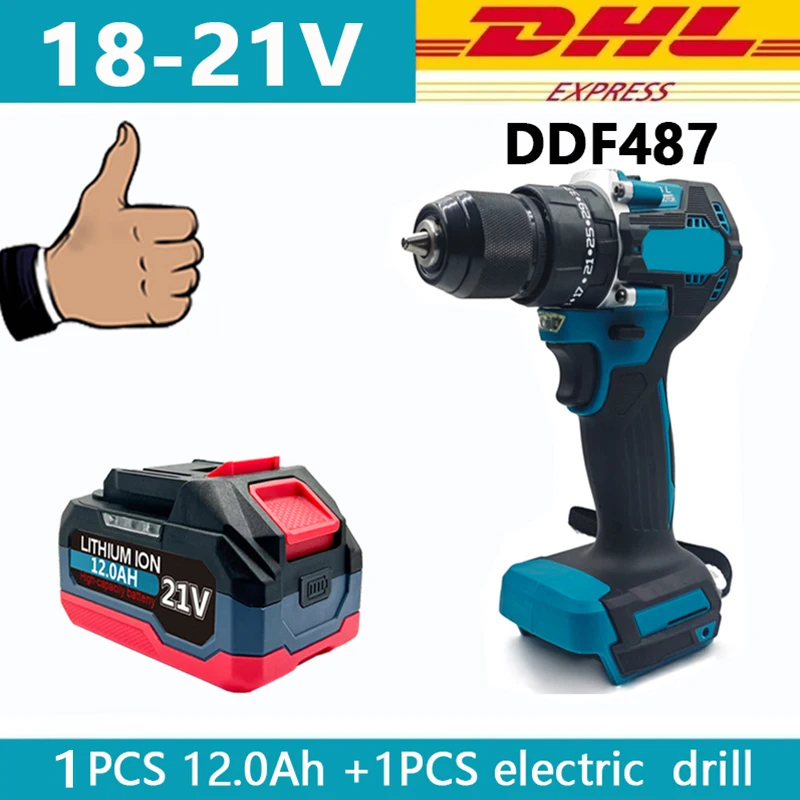 21V 6.0Ah 12.0Ah Voor Makita 18V Batterij Power Tools Li-Ion Vervanging LXT BL1850 BL1860 DDF487 voor 18V Schroevendraaier met BMS