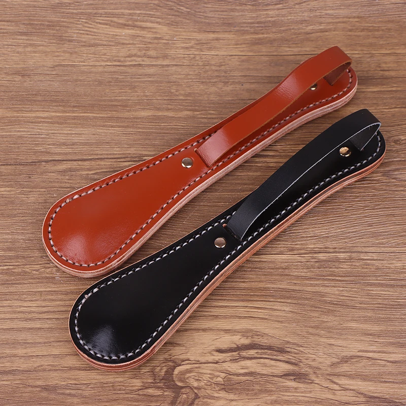Picture 4: 1PCS Multi-function Self-defense Cowhide Contains Lead Block Portable Tactical Tool Classic Boston Leather Racket