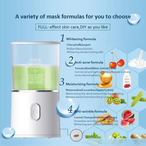 Imagen 2 del producto Máquina para hacer mascarillas faciales, tratamiento Facial, bricolaje, fruta automática, colágeno vegetal Natural, uso doméstico, salón de belleza, SPA, dispositivo de belleza