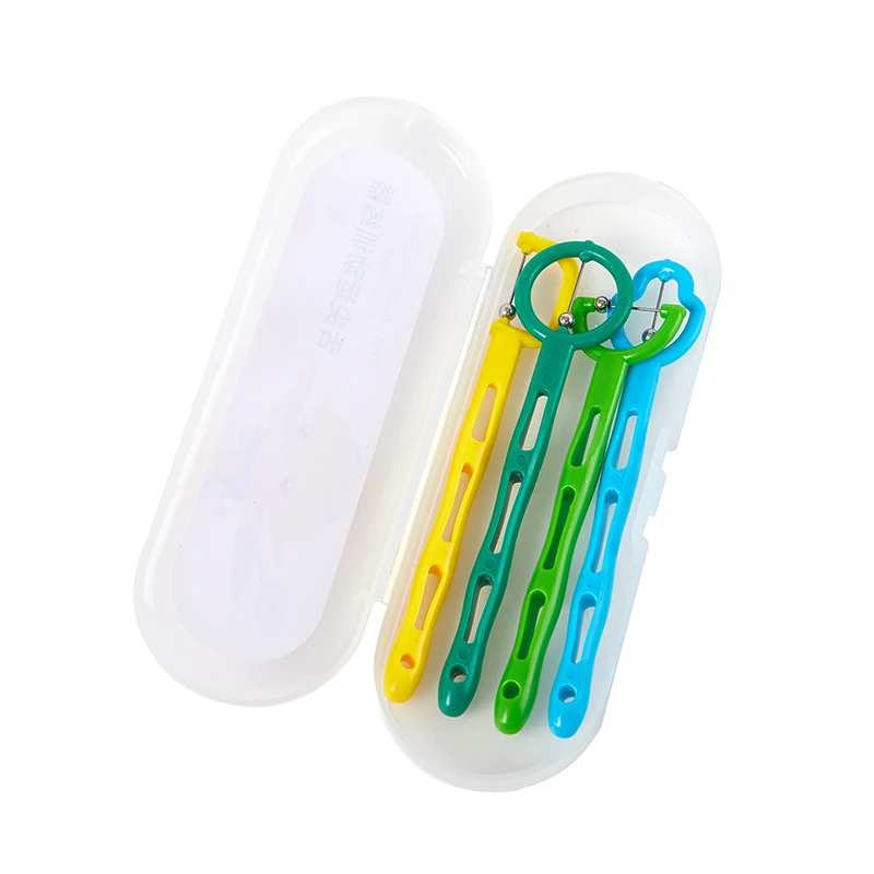 3/4PCS Chewing Teether Tube for Adult Kid Speech Therapy Autism Sensory Rehabilitation Lower jaw Tongue Muscle Trainer Talk Tool