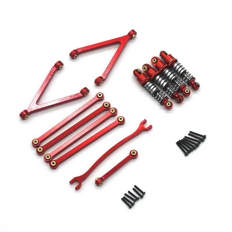 FMS 1/24 FCX24M Camel Cup D110 First-Generation Range Rover Discovery RC Metal Tie Rod Shock Absorber Kit Parts