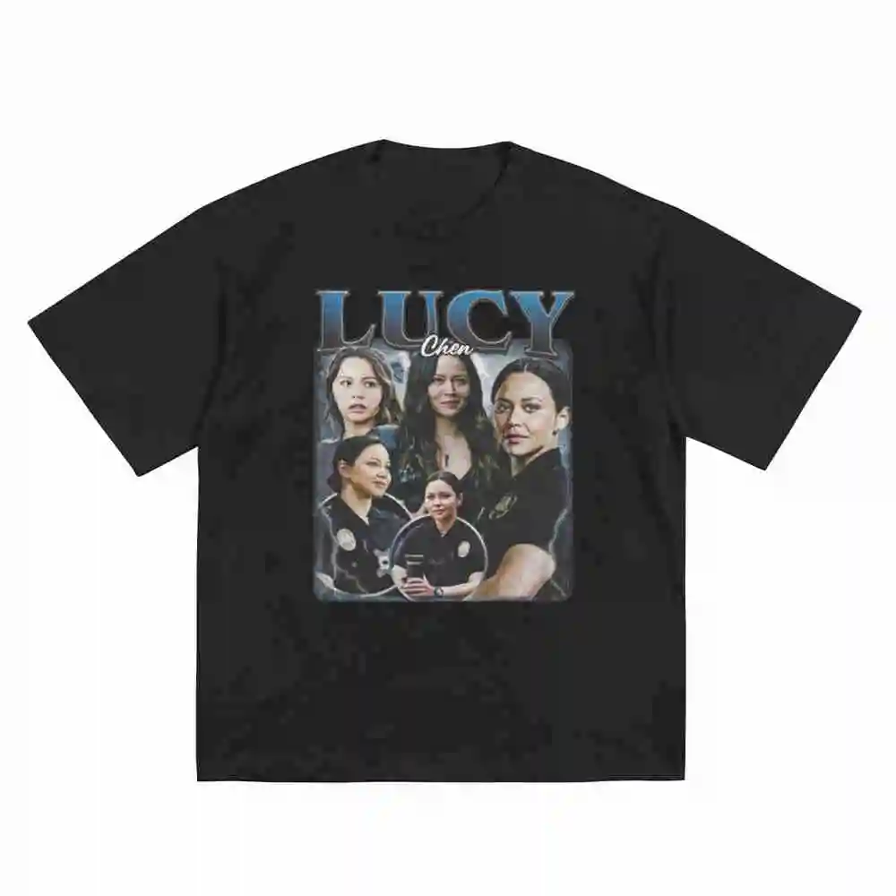 Lucy Chen Vintage 90s Short Sleeve Tee 100% Cotton T-Shirt