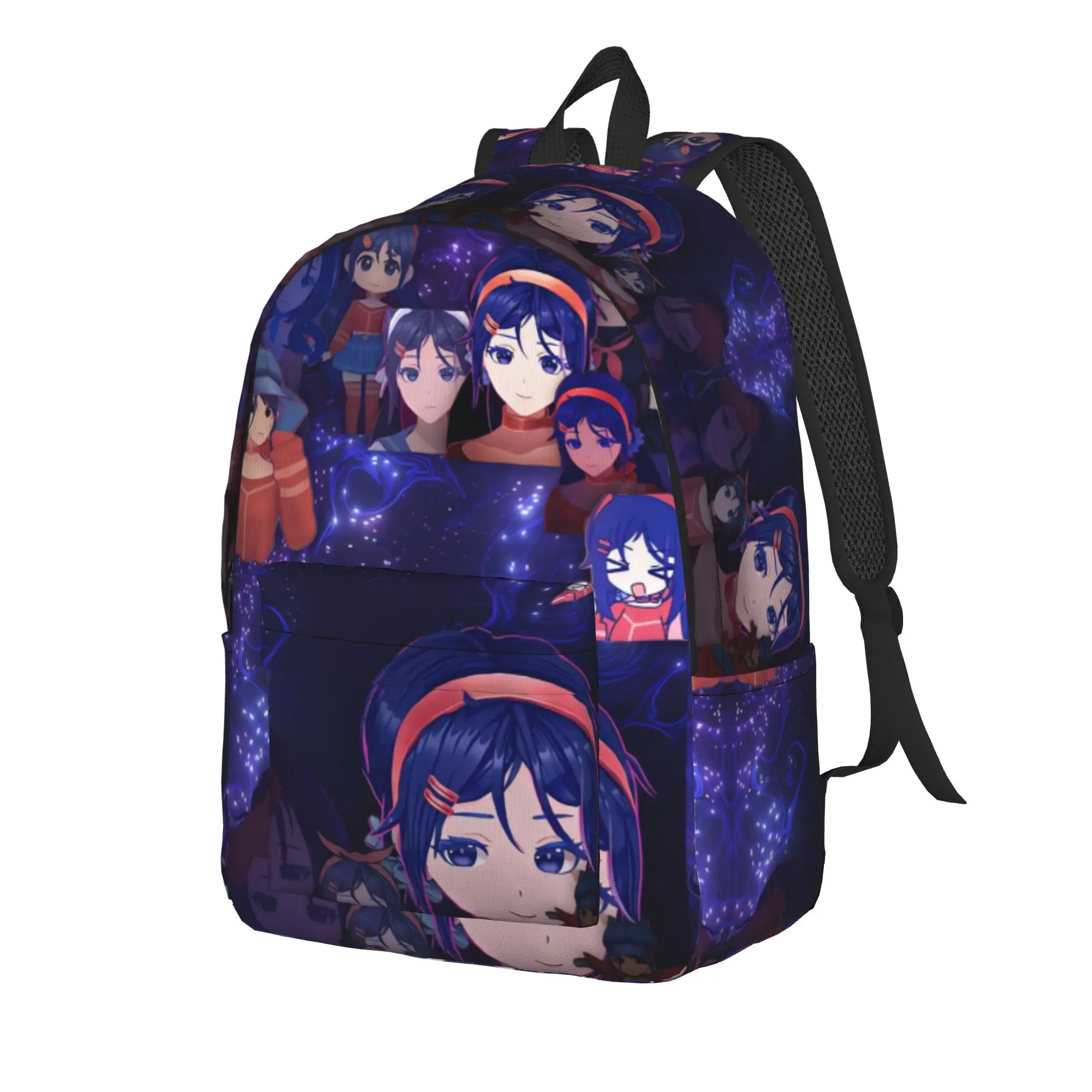 Game Miside Series Print Backpack  Daily Backpacks Boy Cute School Bags Custom Soft Rucksack