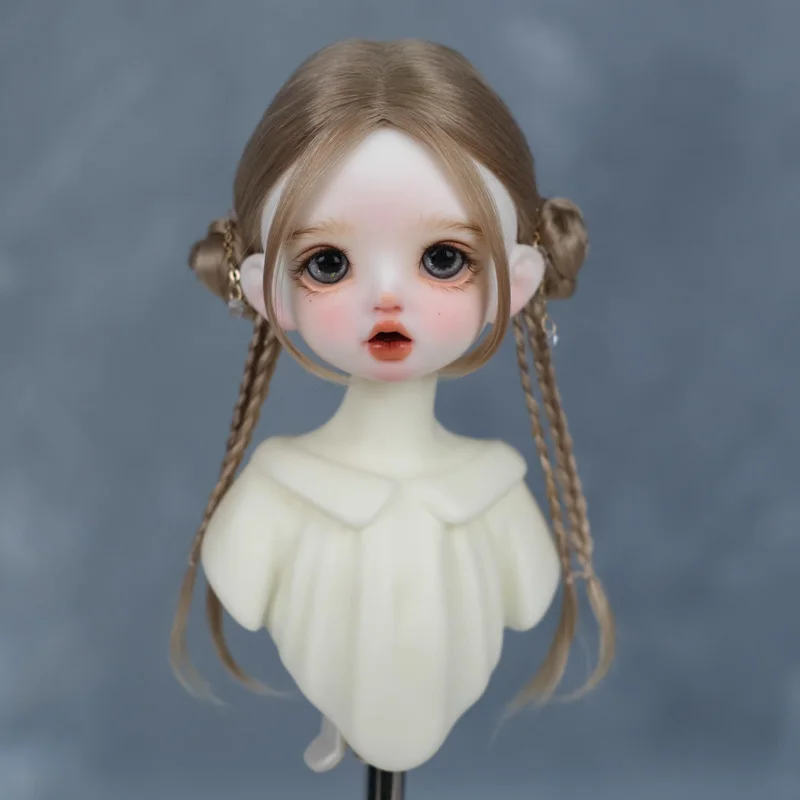 New 30cm Dolls Cute Wig Fashion Shawl Long Hair Curl for 6-7 Inch Head Circumference 1/6 BJD Doll Accessories Toys Kawai Hair