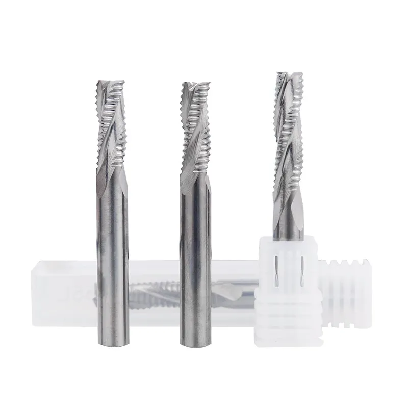 XCAN Roughing End Mill 3 Flute HSS End Mill CNC Machine Milling Cutter For Aluminum Cutting Tool Router Bit HSS Metal Cutter