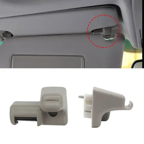 Para Range Rover L322 2003-2012 parasol delantero de coche retenedor Clip cierre accesorio reemplazo Beige gris EGP 000040   EGP 000050