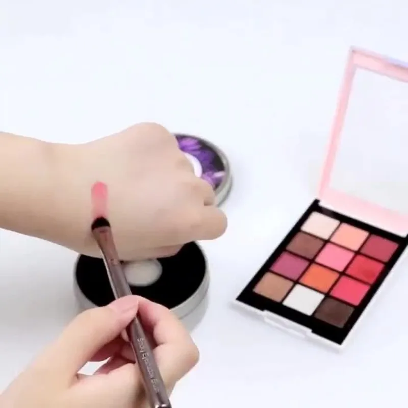 1 pezzo di spugna di ricambio per pulizia a secco, spazzola per trucco, spugna per pulizia, spazzola per ombretto, spugna per pulizia a secco