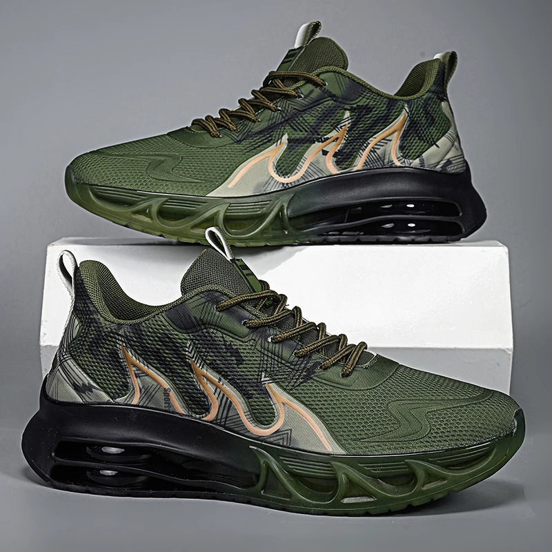 

Men Casual Sports Shoes Breathable Lightweight Sneakers Anti-slip Flats Outdoor Running Walking Tenis Athletic Jogging Shoes