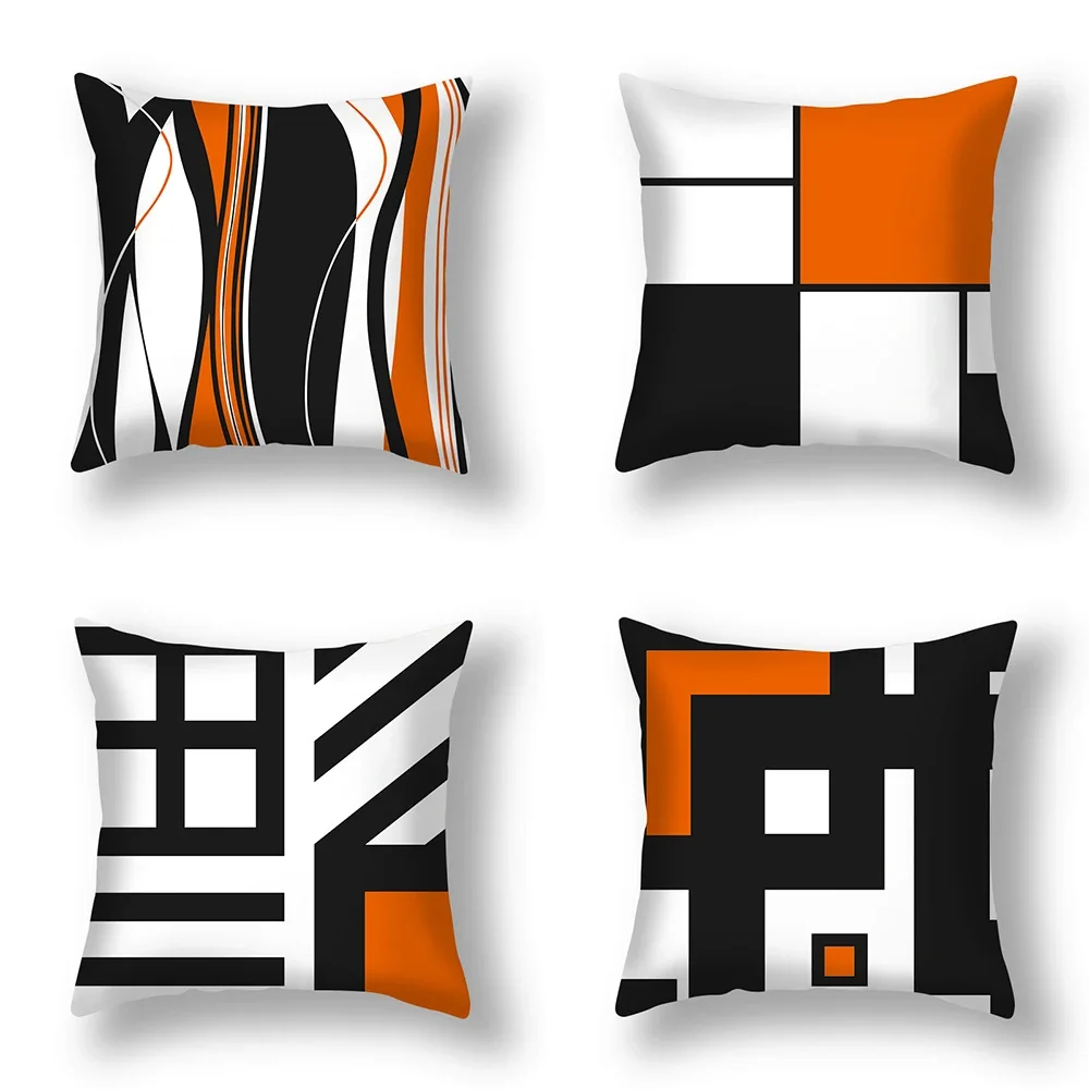 

Geometric Abstract Patchwork Line Square Cushion Cover Sofa Car Pillowcase Home Living Room Decor