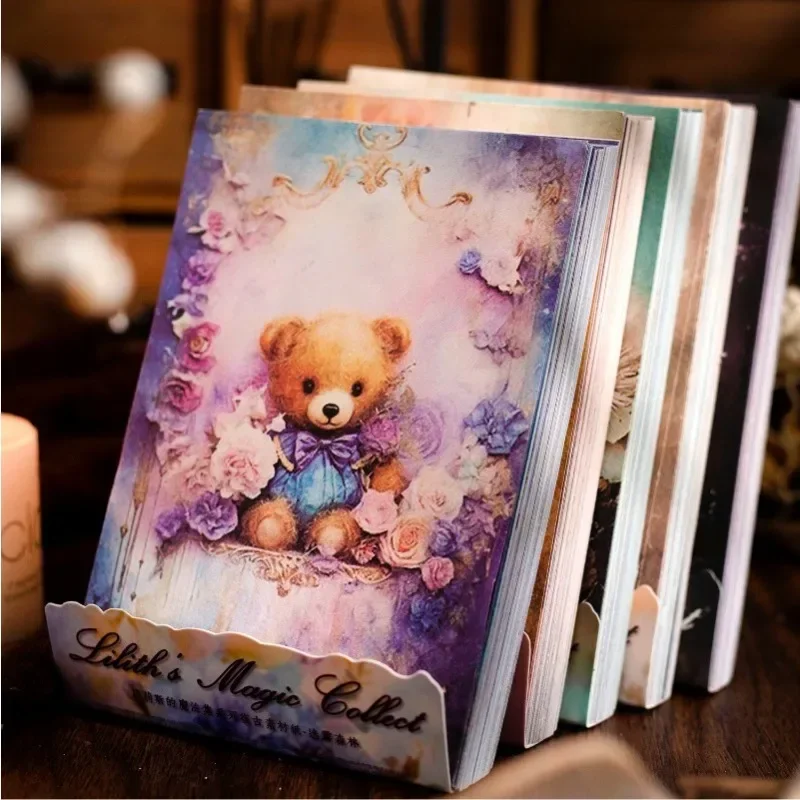 100Sheets Material paper Lilith DIY Collection Retro Handbook Notebooks Writing Base Decoration Scrapbook Cut 175*112MM