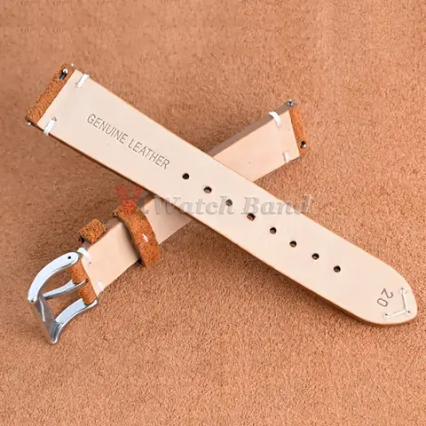 विंटेज लेदर वॉच बैंड 18mm 19mm 20mm 22mm क्विक रिलीज़ सॉफ्ट साबर रिप्लेसमेंट स्ट्रैप पुरुषों और महिलाओं के लिए क्लासिक रेट्रो वॉचबैंड 8 best sales साबर घड़ी का पट्टा - №4
