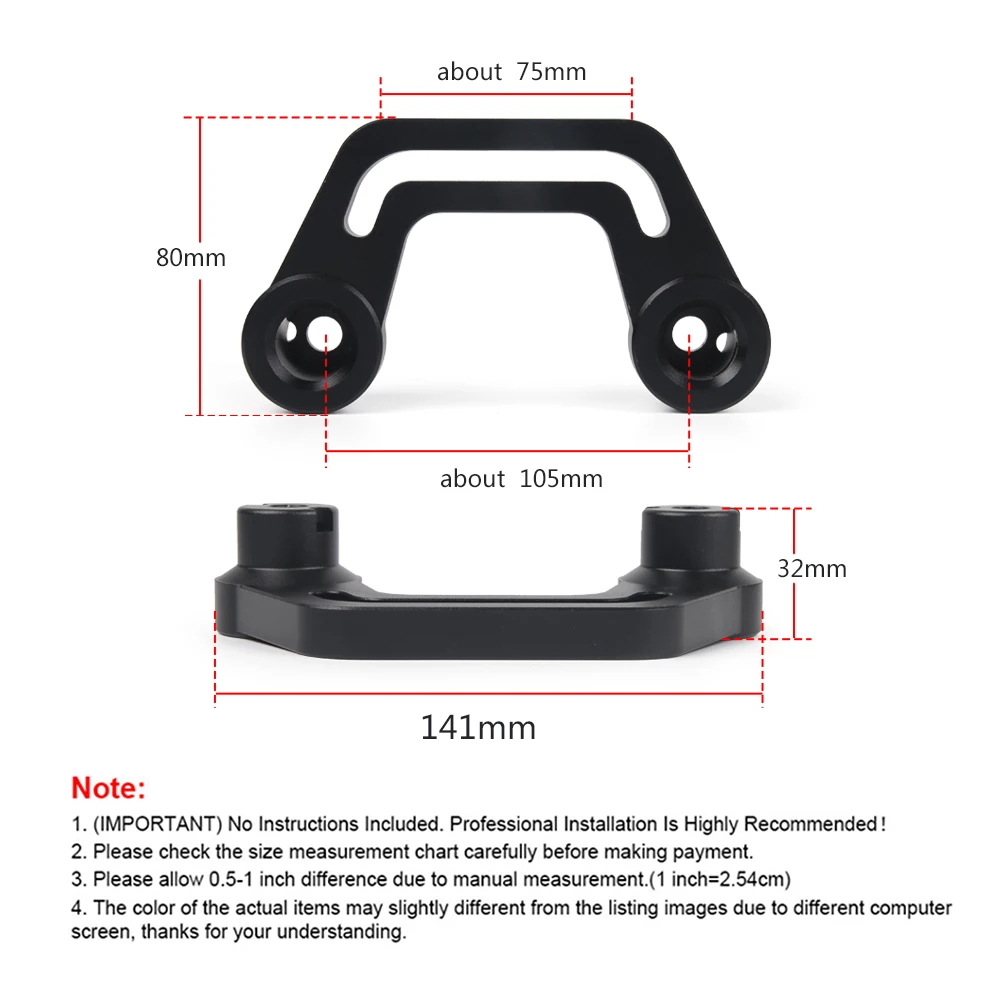 Aluminum 2PCS Light Mounting Brackets for 2018-2022 Jeep Wrangler JL/JLU 2020 2021 2022 Gladiator JT A-Pillar Windshield