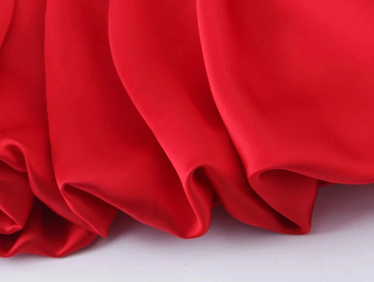 HH Sexy Seidiges Satin Crop-Top für Damen V-Ausschnitt Dünne Träger Ärmellos Einfarbiges Tanktop Abend Party Urlaub Elegante Outfits – Detail 8