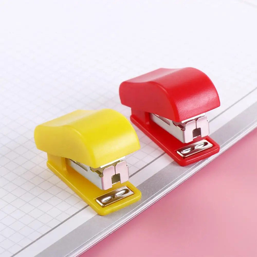 Pocket Effortless Labor-Saving Stapler Set Small Fixing Bookbinding Machine Paper Binding Paper Stapling Tools School Supplies