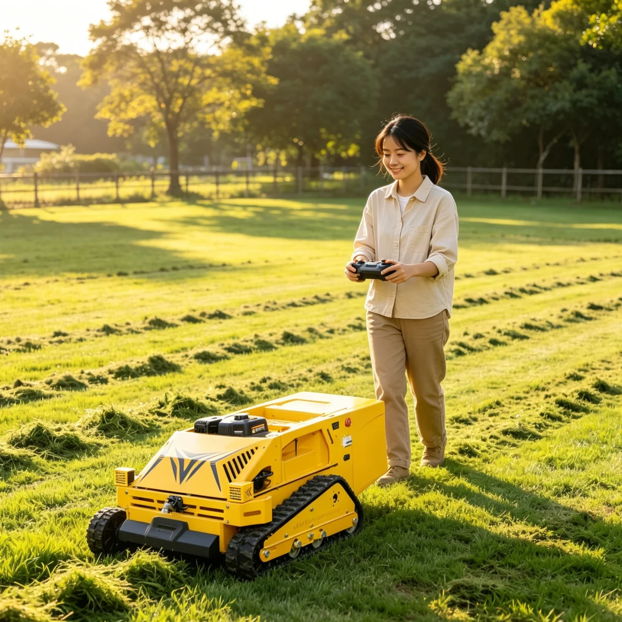 

Customized lawn mowers for sale Crawler Remote Control Slope Mower Heavy Duty Zero Turn Lawn Mower With EPA