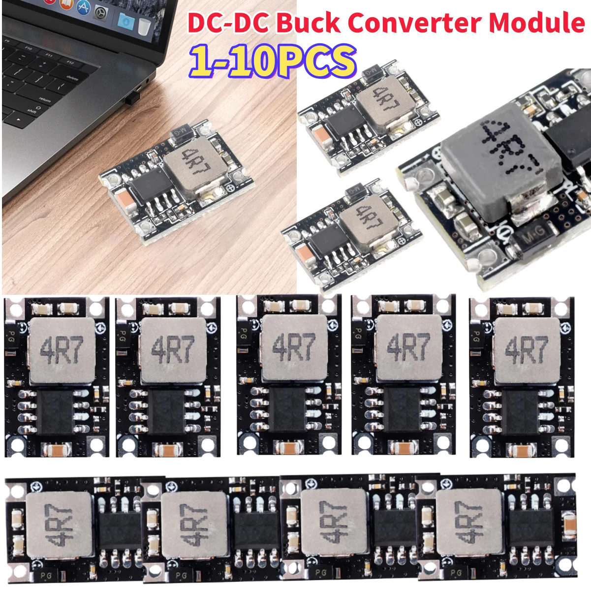 DC-DC Buck Converter Schritt Netzteil Modul 1-10PCS 5V-30V Zu 3,3V 5V 9V 12V 3A Spannung Regler für Auto Motorrad Batterie