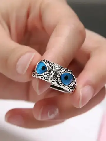 Vintage Owl Ring for Men Charm Women Cute Animals Owl Youth Gothic Rings Fashion Jewelry Accessories Gifts