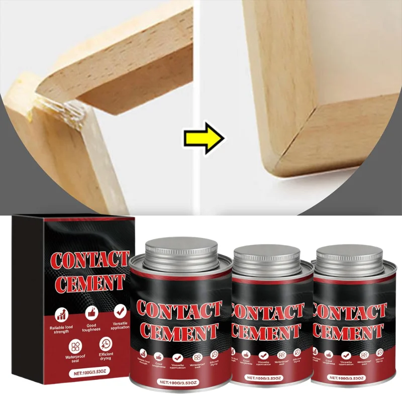 100/200/300G All-Purpose Contact Cement Adhesive for Reliable Load Strength & Waterproof Seal Durable High Toughness Adhesive