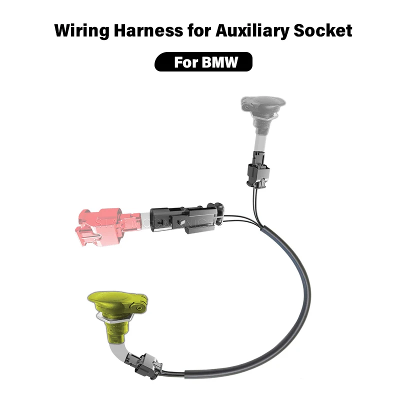 Quick Connect Wiring Harness For Auxiliary Socket For BMW R1300GS R1200GS ADV LC R1250GS R 1200 1250 GS R RS RT R1250RT R1200RT