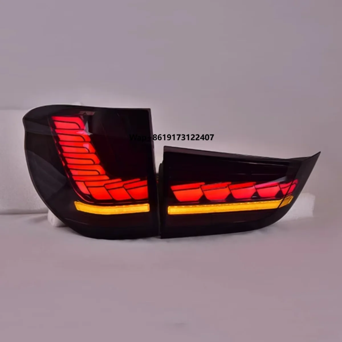 

Dynamic Dragon Scale LED Flowing Turn Signal Tail Light Assembly for X5 14-18 F15 Clear Lens New Condition 12V Voltage