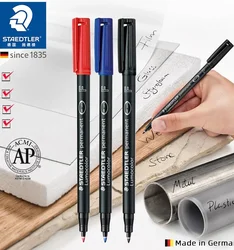 Staedtler Lumocolor 313/317/318 Permanent Marker S/M/F Felt Tip Waterproof Black Blue Green Red Ink for CD Graffiti Metal Glass