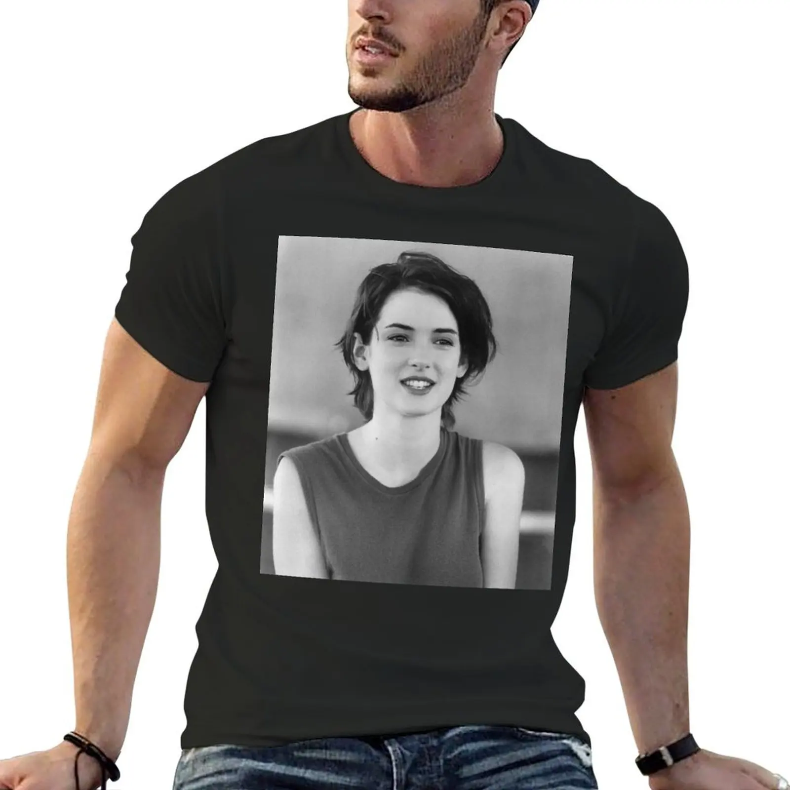 Beautiful - Winona Ryder 56 T-Shirt vintage graphic tee blanks cotton t shirt men