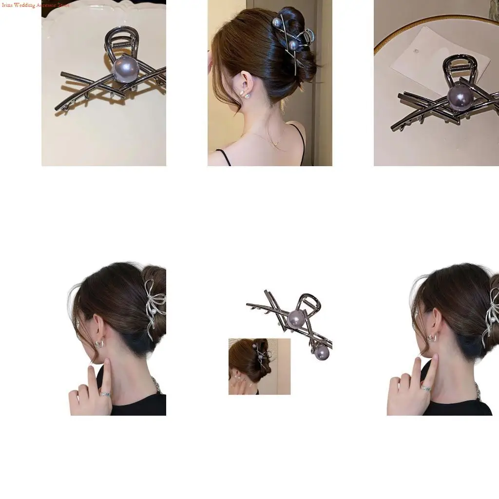 G92D Elegant Bowknot Metal Clip Slip Resistant Design For Special Event