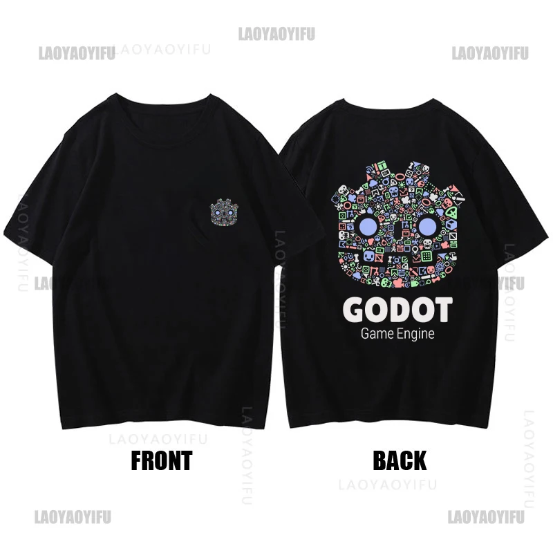 

Godot - Nodes T-Shirt sweat customs design your own aesthetic clothes summer 2025 mens cotton t shirts