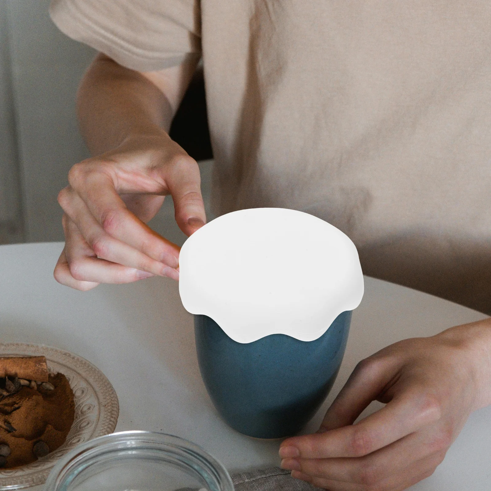 

2 Pcs Mug Lid Drink Decorative Lids Covers Cup Silicone Home Supplies Coffee Replacement for Drinks