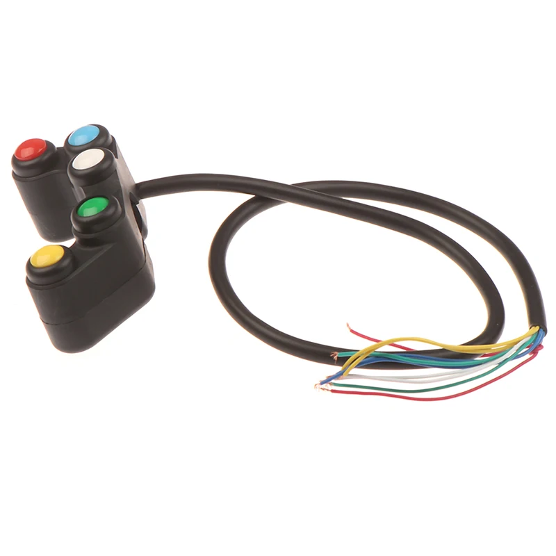 Universelle 5-Tasten-Array-Motorradschalter Rennräder 22-mm-Lenkerschalter