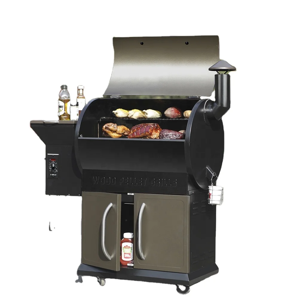 Wood Pellet Grill para churrasco, Fumante