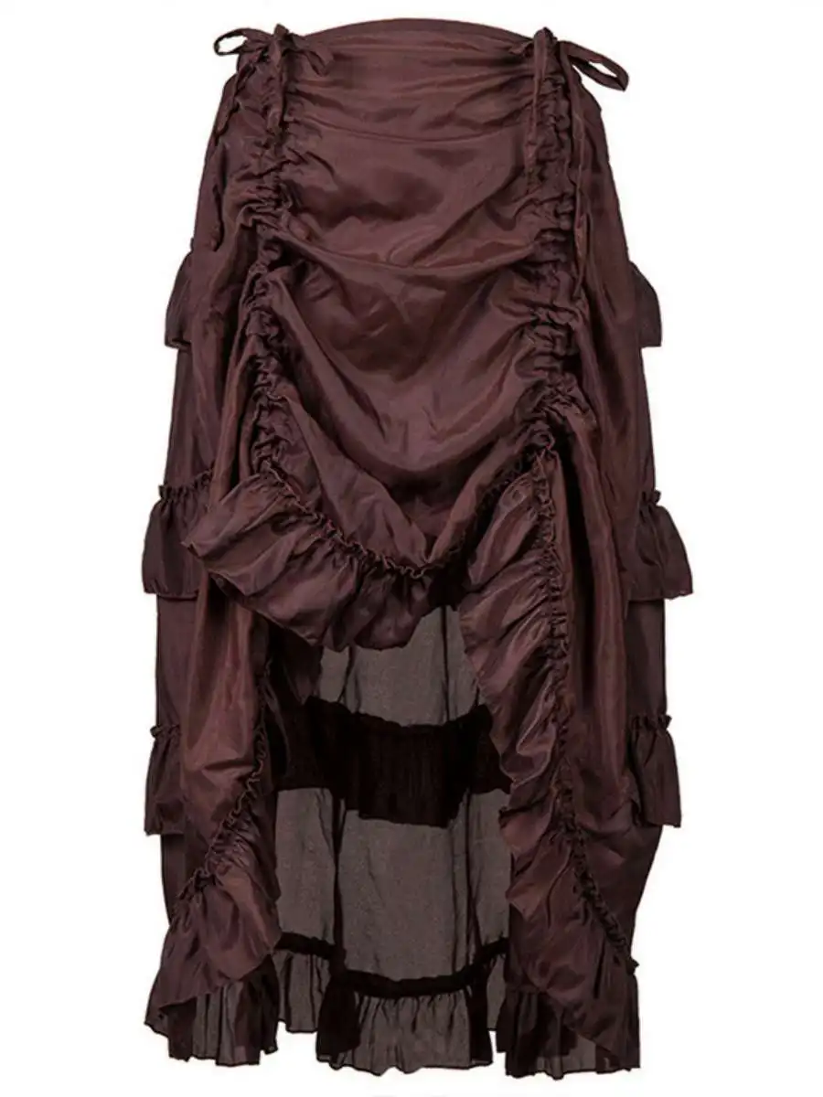 

Юбка для современного танца в стиле хип-хоп, уличных танцев, пиратская юбка, широкая юбка, длинная юбка для выступления на Хэллоуин, женская юбка...